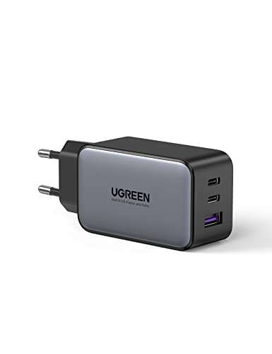 [Amazon Blitzangebot] UGREEN 65W USB C Ladegerät 3-Port mit PPS GaN II Tech; Power Delivery 3.0; QC 4.0+ Galaxy Super Fast Charging