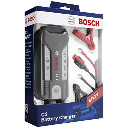 Batterieladegerät Bosch C3 für 6 und 12 V (Amazon Prime)