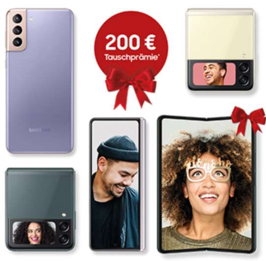 Samsung Promotion: 200€ Trade In Eintauschprämie bei Kauf von Samsung Galaxy Z Fold3, Z Flip3