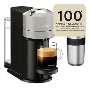(eBay) Krups XN 910B Nespresso Vertuo Next Lightgrey Kaffeemaschine + Travel Mug 400 ml