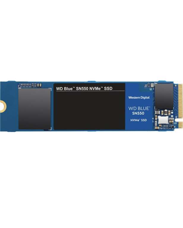 WD Blue SN550 NVMe SSD 2TB M.2 2280 PCIe 3.0 x4 - internes Solid-State-Module