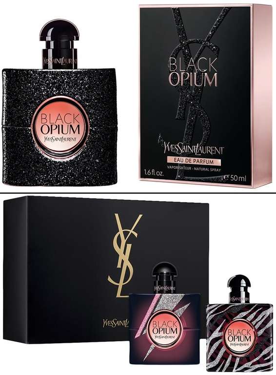 Yves Saint Laurent - Black Opium 30ml/50ml/90ml oder Black Opium Limited Collector Set Eau de Parfum (Parfumdreams)