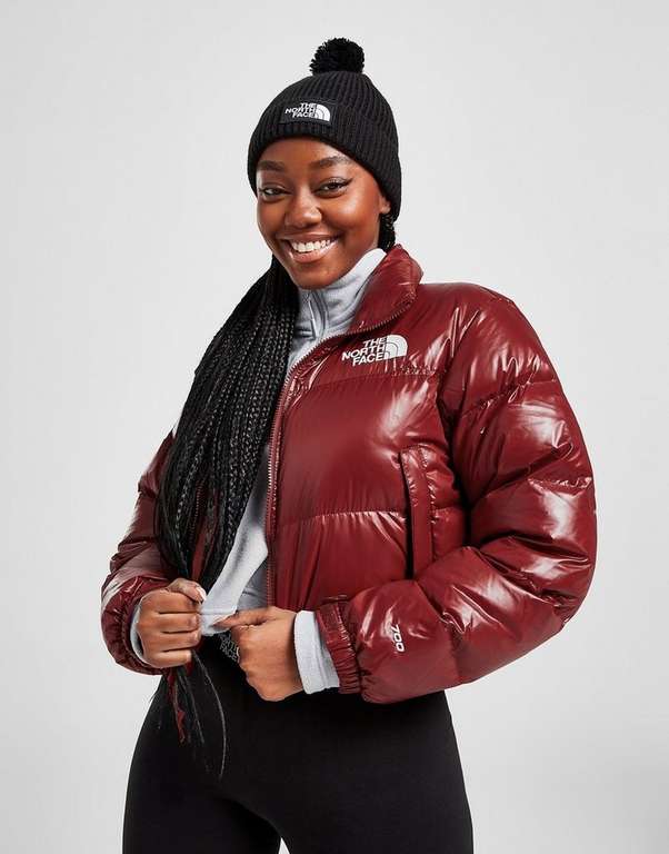 The North Face Nuptse Cropped Jacke Damen rot (Gr. S - XL)