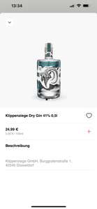 KLIPPENZIEGE Mate Dry Gin - 500ml bei Flink