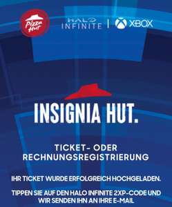 [Xbox] Halo Infinite 2XP Codes kostenlos über PizzaHut Mexiko (mehrfach möglich)