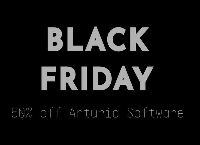 50% off Black Friday bei Arturia