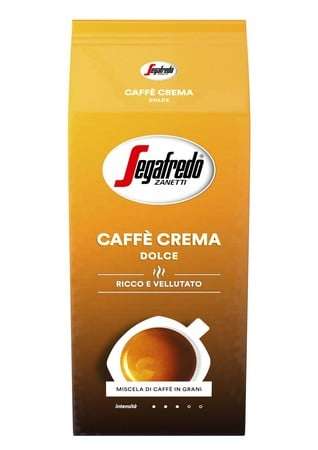 [Expert] Segafredo Caffe Crema Dolce 1000g Kaffee (ganze Bohne, Mild, ausgewogen, Arabica, Robusta, italienische-Röstung)