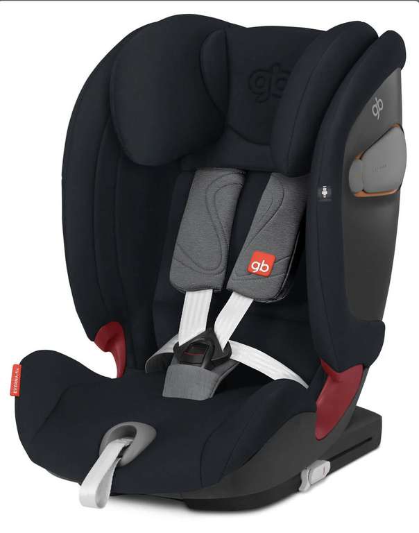 GB Everna-Fix Kindersitz in Velvet Black (Kindersitzgruppe 1/2/3)