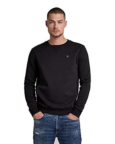 G-Star RAW Premium Core Herren Sweatshirt in schwarz für 32,98€ (29,68€ mit Prime Student) bei Amazon