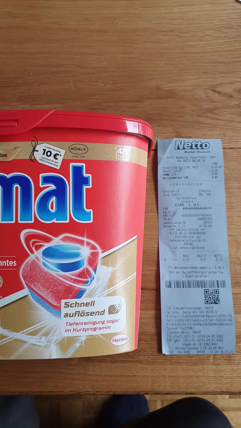 Somat Gold 48 Tabs mit 20% Rabatt für 3,91€