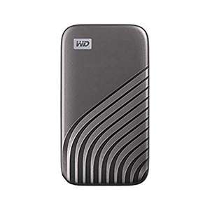 WD My Passport SSD 2 TB - Externe 2,5" Festplatte (Lesen 1050 MB/s, Schreiben 1000 MB/s, USB-C 3.2 Gen 2, Alu-Gehäuse)