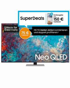 Samsung GQ55QN85AAT (100Hz & HDMI 2.1) 55" Neo QLED TV für 888,95€ + 75€ Cashback + 150€ Cashback oder Galaxy A51 (Wert: 350€)