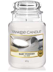 [Amazon Prime] Yankee Candle - Sammeldeal 623gr, 150 Std. Brenndauer, 20 versch. Kerzen bspw. Baby Powder