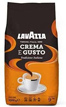 1kg Lavazza Kaffeebohnen - Crema e Gusto Kaffee Tradizione Italiana - Intensität 9/10 - durch 5er Sparabo 6,29€ möglich - Prime*Sparabo*