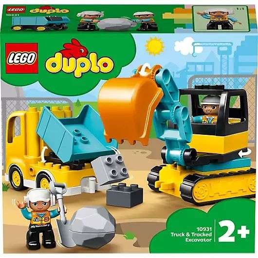 LEGO 10931 DUPLO Bagger und Laster, Konstruktionsspielzeug