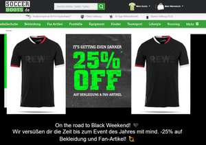 25% auf Bekleidung und Fanartikel (-5€ Newslettergutschein) --> u.a. 1. FC Köln Trikot