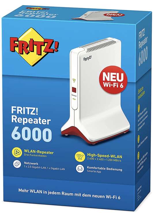 Nur für 1&1-Kunden - WLAN Repeater 6000 High-End Wi-Fi 6 WLAN-Repeater