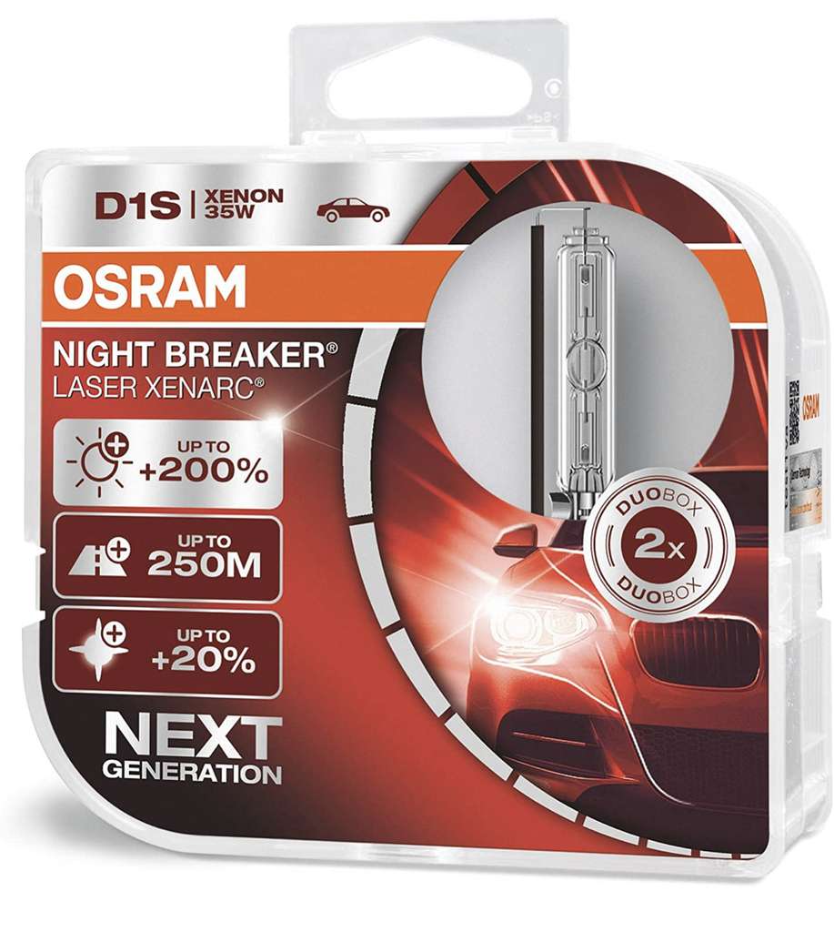 [Amazon.de] Osram Xenarc Night Breaker Laser DuoBox D1S / D3S für 108,27€