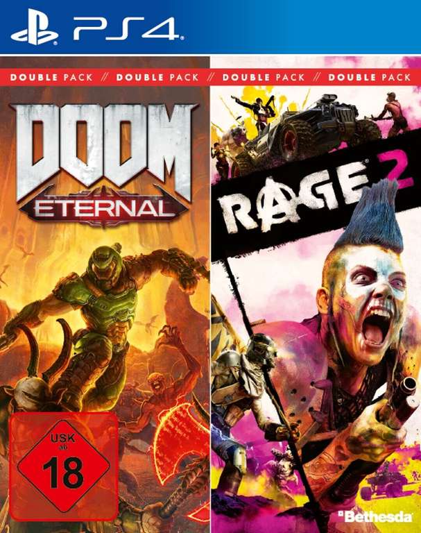 id Action Pack Vol. 2: Doom: Eternal + Rage 2 (PS4) für 12,99€ (Saturn & Media Markt Abholung)