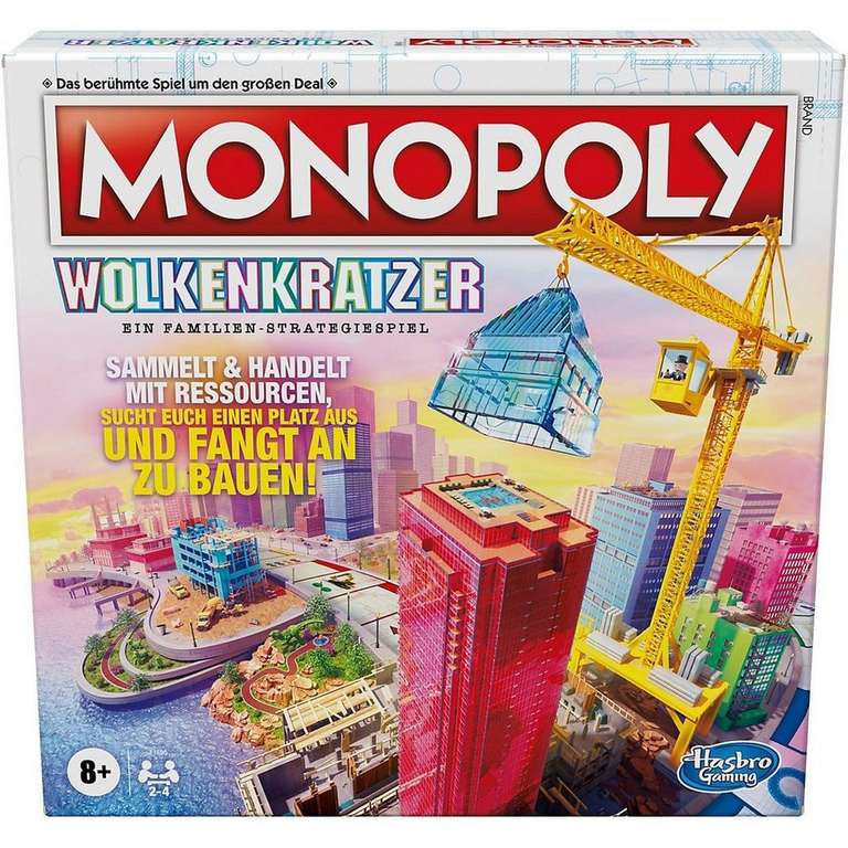 Hasbro Spiel »Monopoly Wolkenkratzer Brettspiel, Strategiespiel«