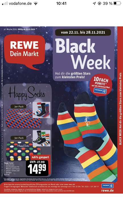 Happy Socks 3er Pack für nur 13,99€ (eff. unter 12€ möglich)