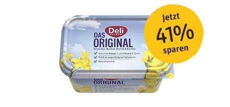 Rewe App: 41% Rabatt auf Deli Reform Margarine mit Coupon