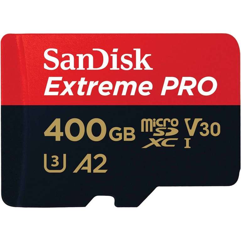 Sandisk Extreme Pro 400GB: MicroSD (170MB/s Lesen | 90MB/s Schreiben)