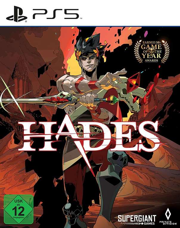 [Amazon Prime] Hades - PlayStation 5 mit Disc (metallic Cover & GOTY Logo)