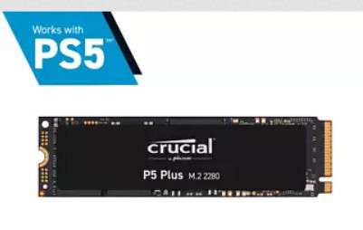 Crucial P5 Plus 500GB SSD (PCIe 4.0, 3D NAND TLC, NVMe, M.2, PS5 kompatibel) für 63,98€ und 1TB für 118,98€ (NBB + Giropay)