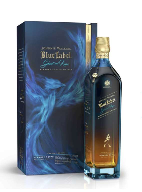 JOHNNIE WALKER BLUE LABEL GHOST & RARE GLENURY ROYAL, LIMITIERTE EDITION BLENDED SCOTCH WHISKY, 70CL