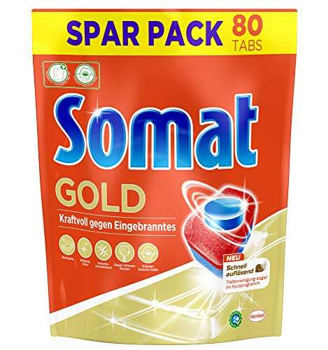 [prime] Somat Gold Spülmaschinen Tabs, 80 Tabs