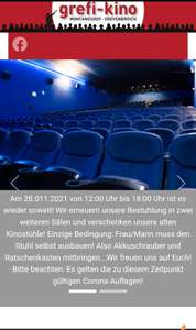 Grevenbroich Kostenlose Kinostühle am 28.11. 12.00 - 18.00 Uhr