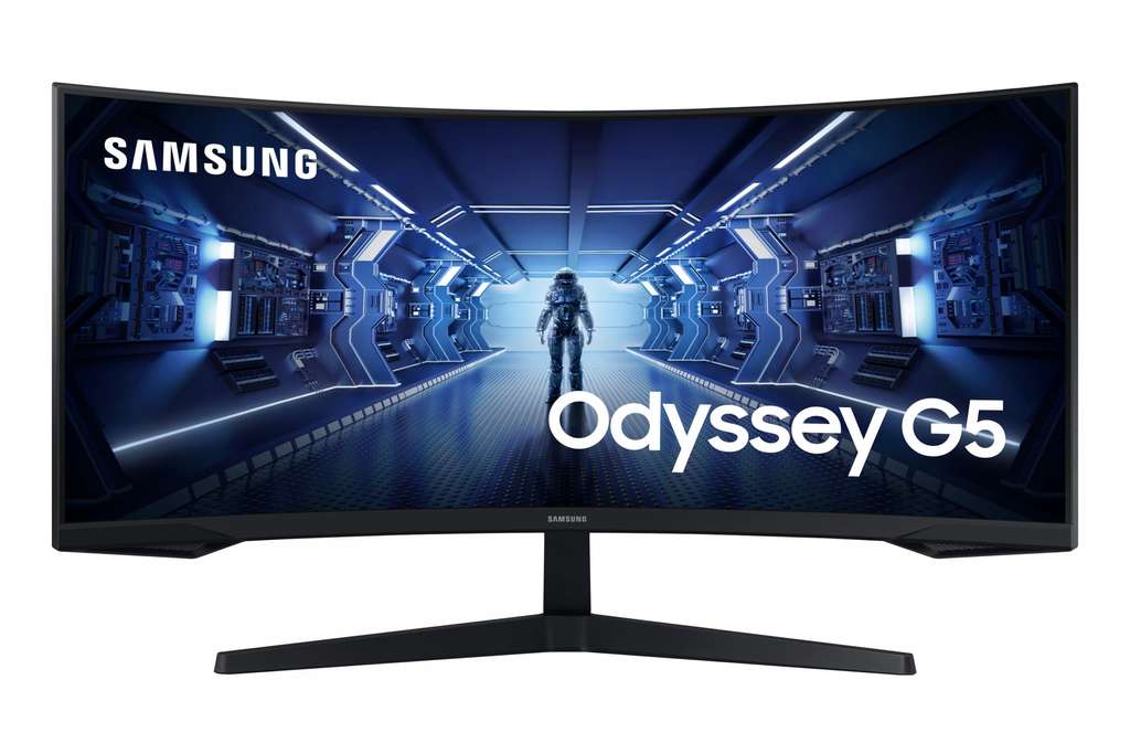 Samsung Odyssey G5 Gaming Monitor C34G55TWWR 34 Zoll 21:9 Curved 3440 x 1440