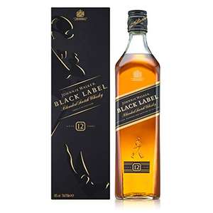 Johnnie Walker Black Label 12 Jahre Blended Scotch Whisky 700ml mit Sparbo + Prime