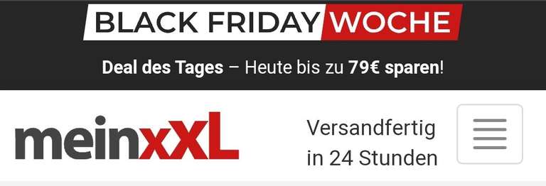 Black Friday bei MeinXXL, Leinwand ab 9€, Acrylglas bis 65%, Alu Dibond bis 68%