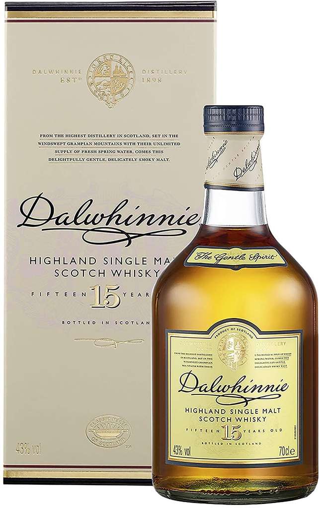 Dalwhinnie 15 Jahre Highland Single Malt Scotch Whisky, 700ml