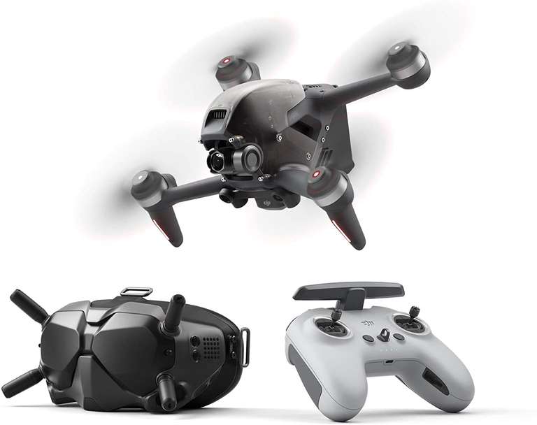 DJI FPV Combo - First-Person View Drohne Flycam Quadrocopter UAV, OcuSync 3.0 HD-Übertragung, 4K-Video, Superweites 150 °