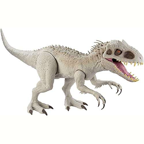 Jurassic World - Riesendino Indominus Rex, ca. 45 cm groß,105 cm lang,realistische Farben,schluckt 20 Mini-Actionfiguren für 40,19€ (Amazon)