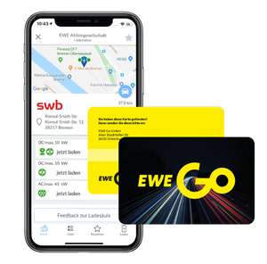 Kostenlos E-Auto laden am Black Friday bei EWE Go und swb