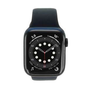 Apple Watch Series 6 Aluminiumgehäuse blau 44mm mit Sportarmband dunkelmarine (GPS + Cellular)