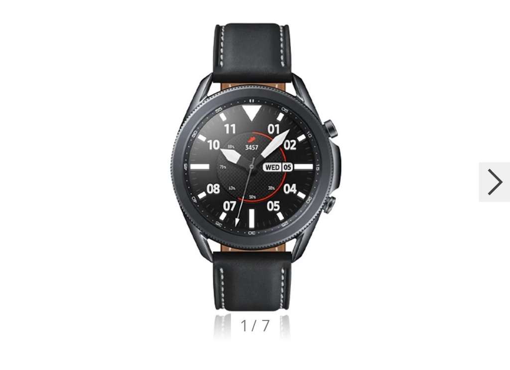 Samsung R840 Galaxy Watch3 Smartwatch 45mm Mystic Black Fitnesstracker Analyse