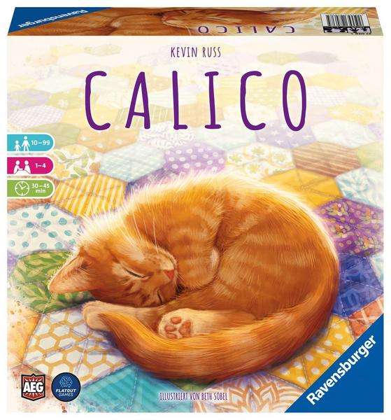 Calico bei Thalia neuer Bestpreis 24,06 Euro mit Buch oder 24,81 Euro mit Füllartikel Brettspiel