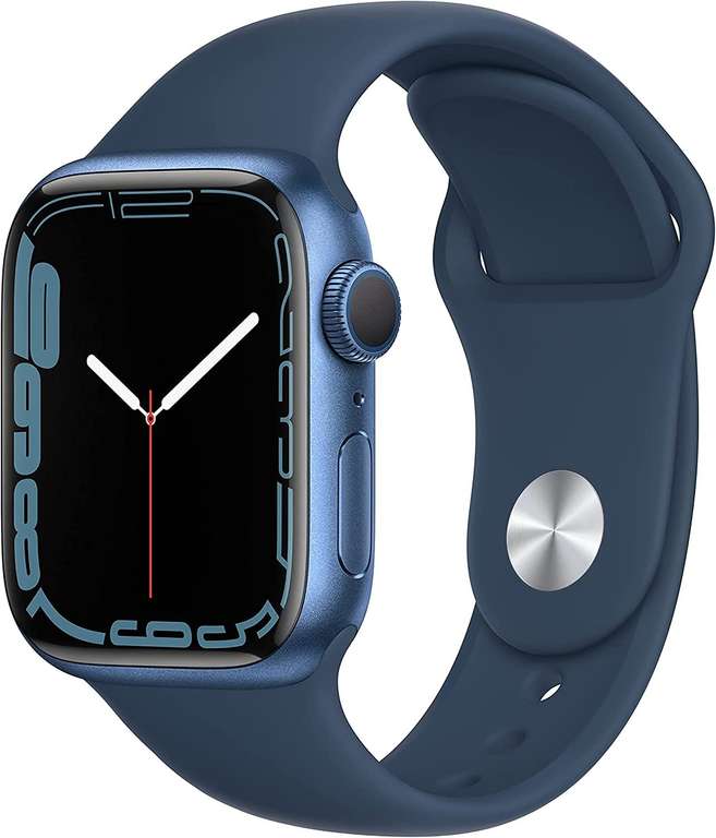 Apple Watch Series 7 (GPS) 41mm, Aluminium, Sportarmband Abyssblau, grün oder Mitternacht (Amazon.es)