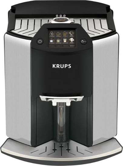 Krups EA907D Barista New Age Steel Kaffeevollautomat (17 Kaffeespezialitäten, selbstreinigendes Milchsystem, silber-schwarz)
