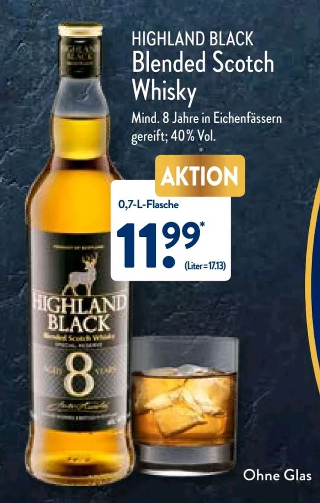 Highland Black 8 bei Aldi Nord