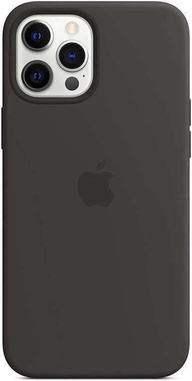 Apple Silikon Case mit MagSafe für iPhone 12 Pro Max - Schwarz