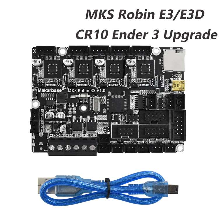 Makerbase MKS Robin E3 Motherboard 32Bit für CR10/Ender3 mit TMC2209 UART Treibern