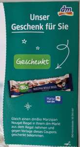 [dm] [Lokal] dm Bio Marzipan Nougat Riegel GRATIS im Wert von 0.95€ 01.12.-31.12.2021