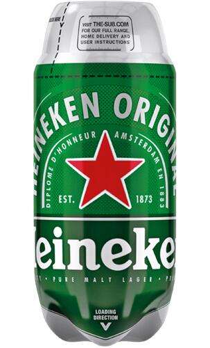 8x Heineken - 2L SUB Fass für je 4,89€ statt 6,99€ inklusive Versandkosten | Dealpreis = 8 "Torps" mit je 2 Litern