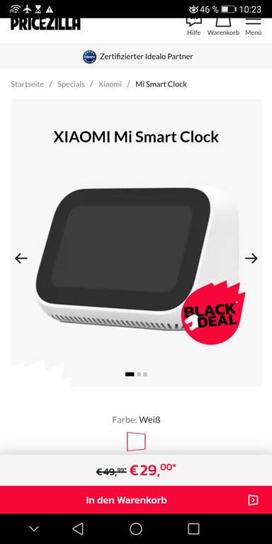 Xiaomi Mi Smart Clock Wecker Bestpreis!